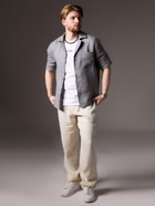 Рубашка мужская с коротким рукавом MIST, размер 50, серая - Фото 2