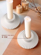 Набор подсвечников для свечей «Вазон», 7×7×5 см, 2 шт. - Фото 2