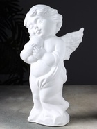Фигурка гипс «Ангел с сердцем», 20×15×35 см, белый 10884447 - фото 16529991