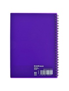 Тетрадь на спирали ErichKrause. Reef А5, 80 листов, в клетку, пластиковая обложка, блок офсет, индиго - Фото 4