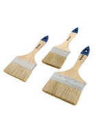 Набор кистей ТУНДРА, натуральная щетина, деревянная рукоятка, 3-4-5" (75, 100, 125 мм),3 шт. - Фото 3