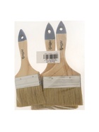 Набор кистей ТУНДРА, натуральная щетина, деревянная рукоятка, 3-4-5" (75, 100, 125 мм),3 шт. - Фото 6