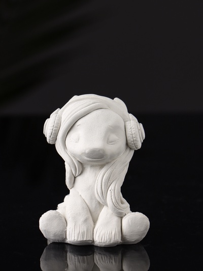 Фигурка для росписи «Пони в наушниках», гипс, 7×5×5.5 см