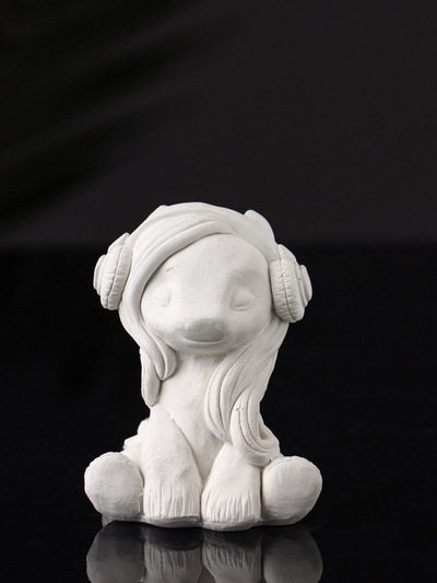 Фигурка для росписи «Пони в наушниках», гипс, 7×5×5.5 см