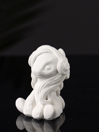 Фигурка для росписи «Пони в наушниках», гипс, 7×5×5.5 см