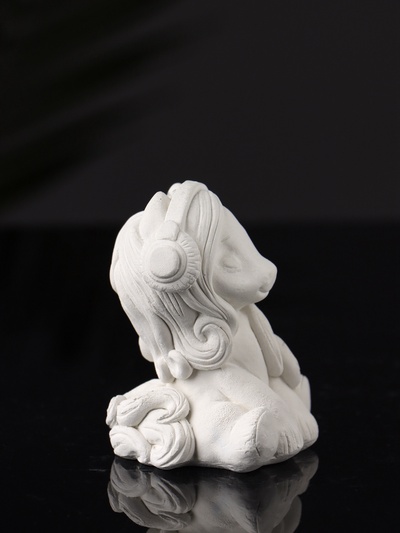 Фигурка для росписи «Пони в наушниках», гипс, 7×5×5.5 см