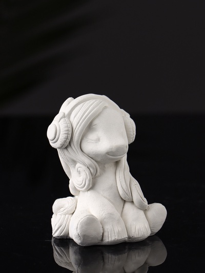 Фигурка для росписи «Пони в наушниках», гипс, 7×5×5.5 см