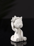 Фигурка для росписи «Пони с бантом», гипс, 7×3×3 см - фото 6934748