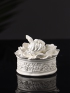 Шкатулка для украшений с крышкой «Ангел на цветке», гипс, 7×8 см, перламутр - Фото 4