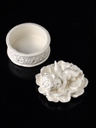 Шкатулка для украшений с крышкой «Ангел на цветке», гипс, 7×8 см, перламутр - Фото 5