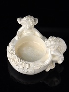 Подсвечник на 1 свечу «Ангелы на чаше», гипс, 7×7 см, перламутр - Фото 7