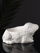 Фигурное кашпо для цветов «Лягушка», гипс, 14×12×9 см 10887401 - фото 319849955