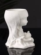 Подставка для мелочей «Девочка с мишкой», гипс, 11×8×6 см - Фото 4