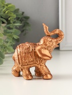 Фигурка гипс «Слон резной», 10×9.5×3 см, под бронзу  (артикул 10887406)  большой выбор товаров оптом и в розницу по низким ценам с доставкой