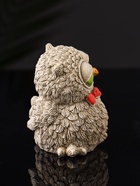 Фигурка гипс «Филин с бантом», 8×6×6.5 см, бежевый 10887409