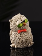 Фигурка гипс «Филин с бантом», 8×6×6.5 см, бежевый 10887409