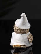 Фигурка гипс «Сова на метле», 9×6×5 см, бежевый - фото 44569327