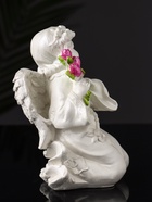 Фигурка гипс «Ангел с букетиком», 15×8×9 см, перламутр - Фото 5