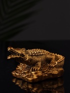 Фигурка гипс «Крокодил на деньгах», 12×10×8 см, под бронзу - Фото 2