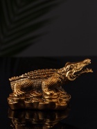 Фигурка гипс «Крокодил на деньгах», 12×10×8 см, под бронзу - Фото 4