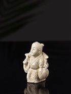 Набор фигурок «Нэцкэ», 5 шт., 20×10×7 см, бежевый 10887428 - фото 16523697