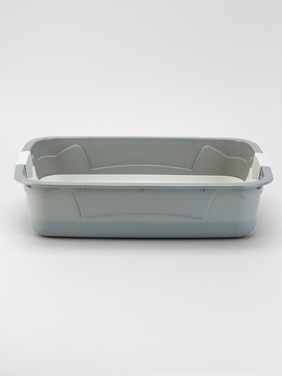 Туалет с сеткой, 44×33×11.5 см, серый, белый