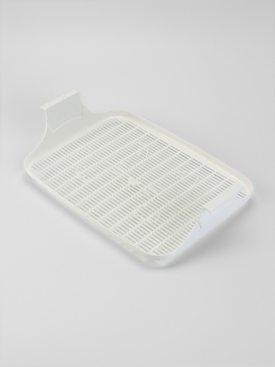 Туалет с сеткой, 44×33×11.5 см, серый, белый