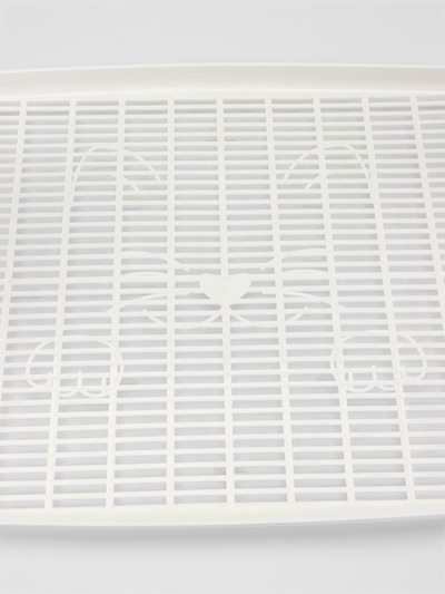 Туалет с сеткой, 44×33×11.5 см, серый, белый