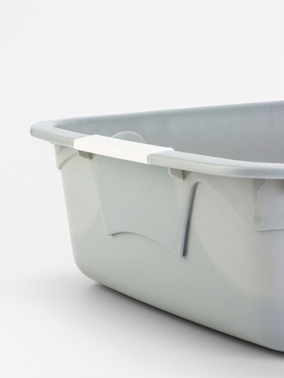 Туалет с сеткой, 44×33×11.5 см, серый, белый