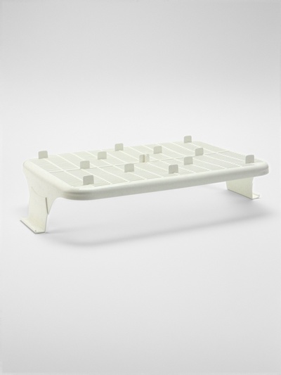 Туалет с сеткой, 44×33×11.5 см, серый, белый