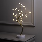 УЦЕНКА Светодиодный куст «Жемчужины золотистые» 45 см, 36 LED, постоянное свечение, батарейки ААх3 (не в комплекте), USB, свечение тёплое белое - фото 14874407