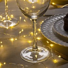 УЦЕНКА Гирлянда «Мишура» 5 м, роса, IP20, серебристая нить, 200 LED, 12 В, свечение тёплое белое - Фото 2