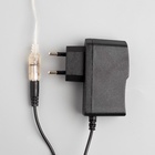 УЦЕНКА Гирлянда «Мишура» 5 м, роса, IP20, серебристая нить, 200 LED, 12 В, свечение тёплое белое - Фото 4