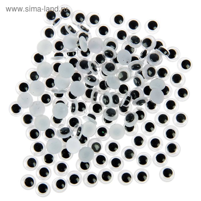 Набор декора для творчества пластик "Глазки малые" (набор 150 шт) 0,6х0,6 см - Фото 1