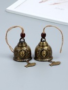 Набор колокольчиков «Будда и карп», 2 шт., металл, h=4.8 см d=6 см - Фото 1