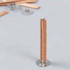 Фитиль для свечи с держателем двойной, дерево, набор 5 шт., 1×8 см - Фото 1