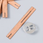 Фитиль для свечи с держателем двойной, дерево, набор 5 шт., 1×8 см - Фото 3