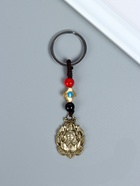 Брелок для ключей на кольце «Нэцкэ. Хотей в лотосе», металл, набор 2 шт., h=7.5 см - Фото 1