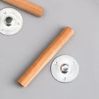 Фитиль для свечи дерево с металлическим держателем, круглый, набор 2 шт., 0.6×5 см - Фото 3