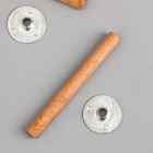 Фитиль для свечи дерево с металлическим держателем, круглый, набор 2 шт., 0.6×6.5 см - Фото 4