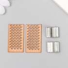 Фитиль для свечи дерево с металлическим держателем, широкий, набор 2 шт., 2×3.6 см - Фото 2