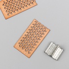 Фитиль для свечи дерево с металлическим держателем, широкий, набор 2 шт., 2×3.6 см - Фото 3