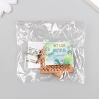 Фитиль для свечи дерево с металлическим держателем, широкий, набор 2 шт., 2×3.6 см - Фото 4