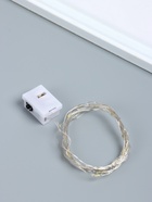 Нить светодиодная для сувениров, 20 диодов, дл. 2 м, от батареек 3×CR1130, набор 10 шт. - Фото 2