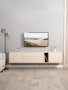 Тумба напольная под ТВ «Тайл 16.62», 2002×396×440 мм, цвет сатин/эмили блаш - Фото 2