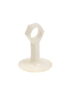 Дверной ограничитель ТУНДРА на ручку, d=18 мм, h=68 мм, белый, 1 шт. - Фото 1