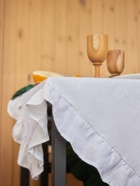 Скатерть Этель Ivory 150х180+/-3см, 100% лён, цв белый, 170 г/м2 - фото 43329575