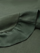 Скатерть «Этель» Ivory, 150×116+/-3 см, 100% лён, зелёная, 170 г/м² - фото 50242114