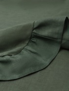 Скатерть Этель Ivory 150х220+/-3см, 100% лён, цв.зелёный, 170 г/м2 - фото 43329600