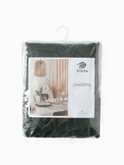 Скатерть Этель Ivory 150х220+/-3см, 100% лён, цв.зелёный, 170 г/м2 - фото 43329602